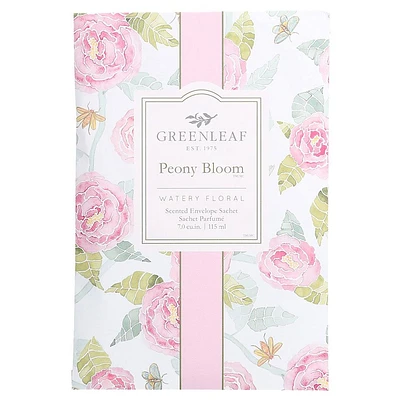 Grand sachet parfumé au floraison de pivoines par Greenleaf