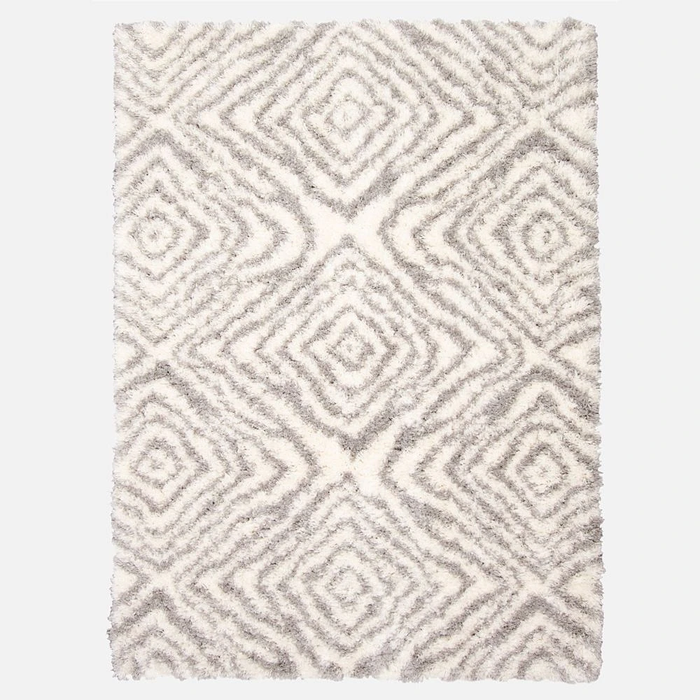 Agadir Abstract Rug - Ivory / Grey