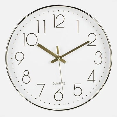 Shagie Wall Clock D:12" - White