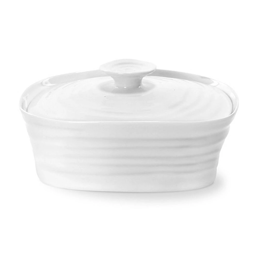 Sophie Conran White Covered Butter Dish by Portmeirion