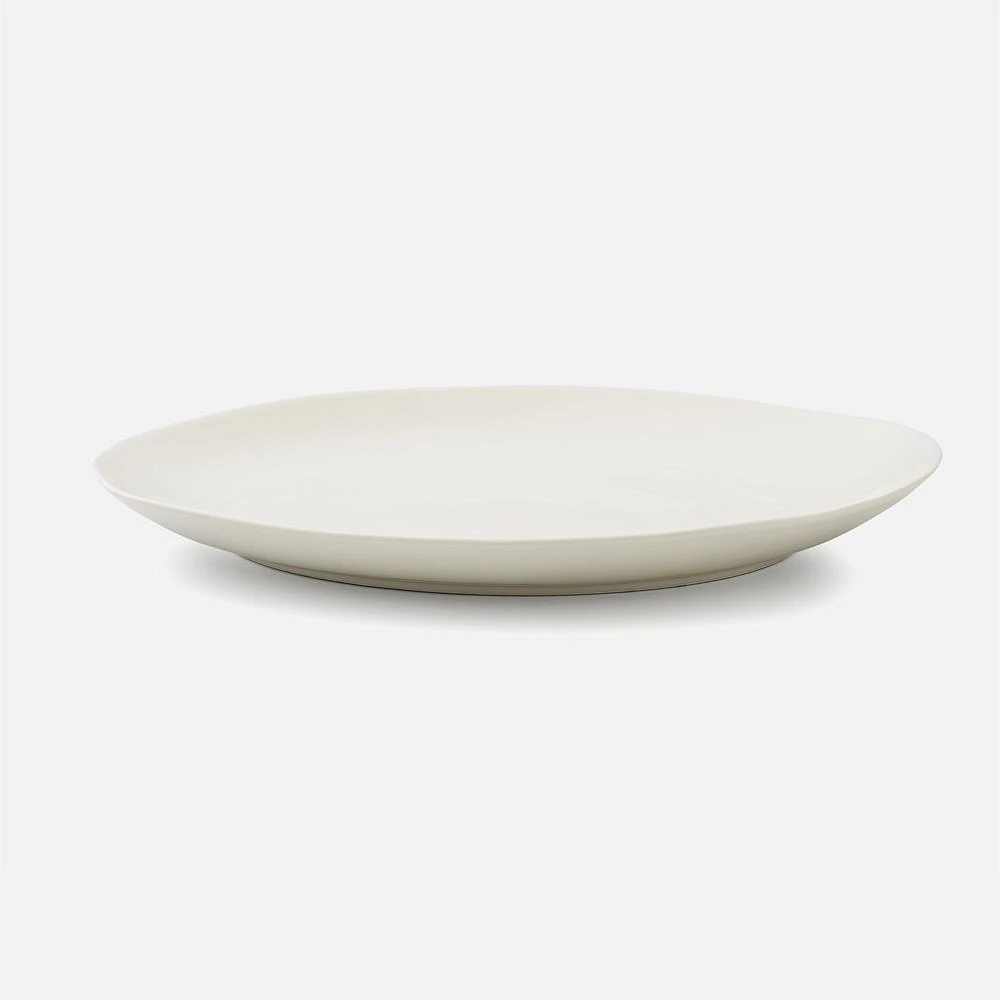 Plat de service blanc 13 po « Arbor » par Sophie Conran