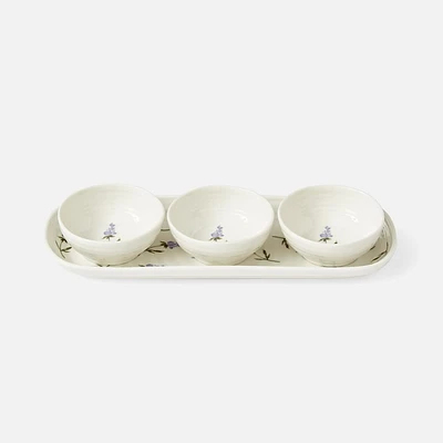 Lavandula Bowls and Tray Set by Sophie Conran