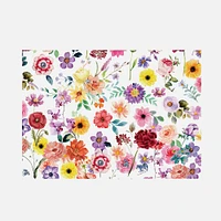 Foral Printed Paper Placemats, Set of 24