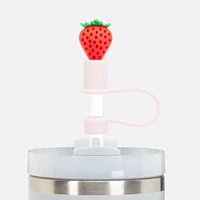 Jumbo Straws with Fruit Cover, Set of 3