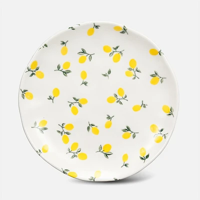 Abbott Small Round Appy Plate With Lemons Motif 