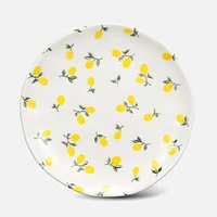 Abbott Small Round Appy Plate With Lemons Motif 