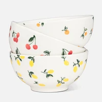 Abbott Small Round Bowl with Lemon Motif