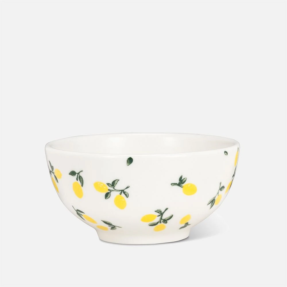 Abbott Small Round Bowl with Lemon Motif