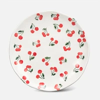 Abbott Small Round Appy Plate with Cherry Motif 