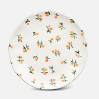 Abbott Small Round Appy Plate with Oranges Motif 