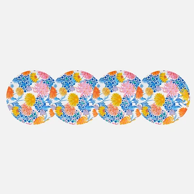 Sunburst Melamine Plate, Set of 4 - 28cm