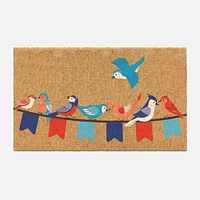 Coir Mat - Birds On Banner