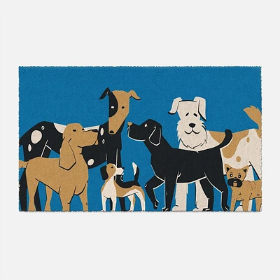Coir Mat - Group of Dogs