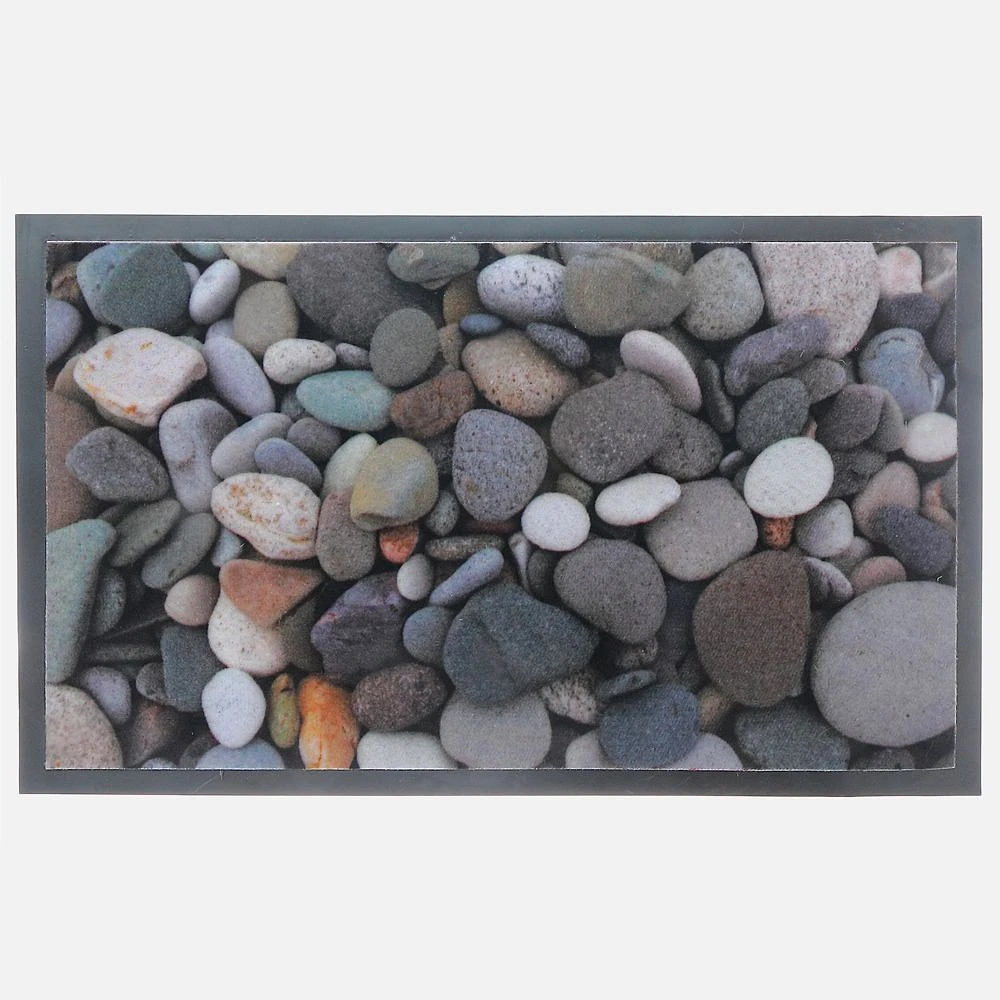 River Stones Printed PVC Mat