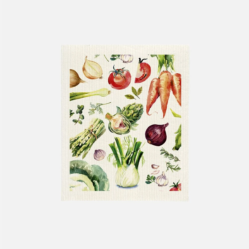 Fresh Veggies Sponge Cloths - Multi