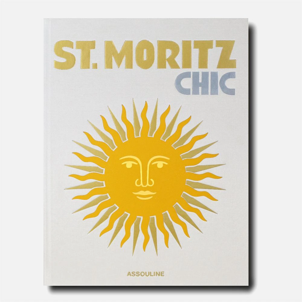 Beau livre de photographies décoratif par Assouline - « St. Moritz Chic »