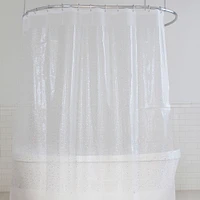 Stars Foil Vinyl Shower Curtain