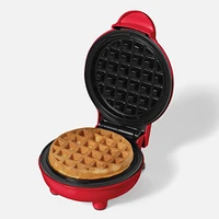 Starfrit Electric Mini Waffle Maker 4" - Red