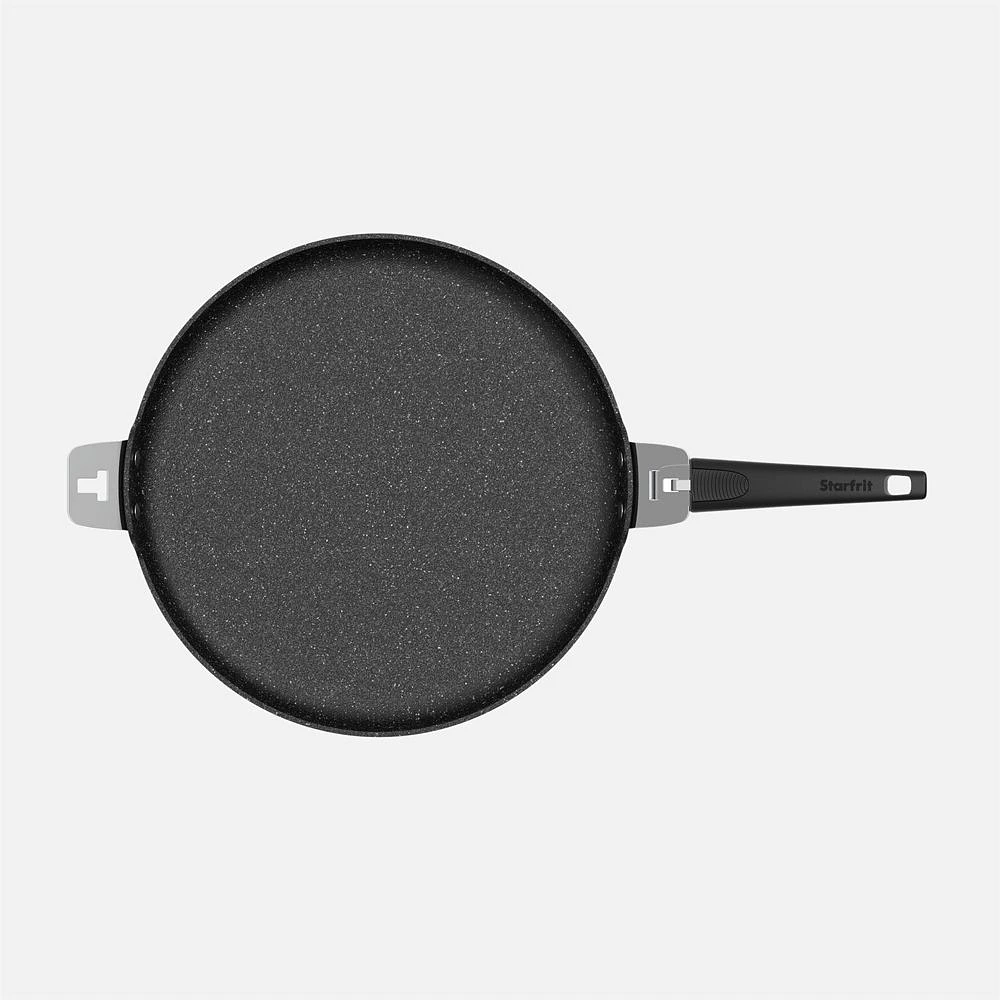 Starfrit The Rock T-Lock Pizza Pan / Flat Griddle with Detachable Handle