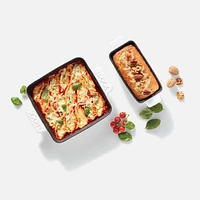 The Rock Ceramic Ovenware with Loaf and Square Baker, 2 Pieces