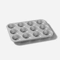 The Rock WAVE PRO Carbon Steel Muffin Tray 12 Cups