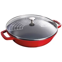 Wok couleur cerise par Staub