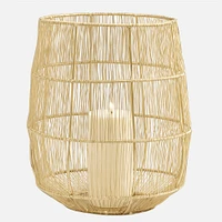 Batu Gold Wire Basket - 12.5''