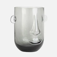 Vase en verre fumé « Profile » - 8 po