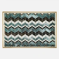 Blue Wave Pattern Tray - Small