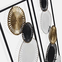 Thierry Set of 2 Wall Decor - White/Gold/Black