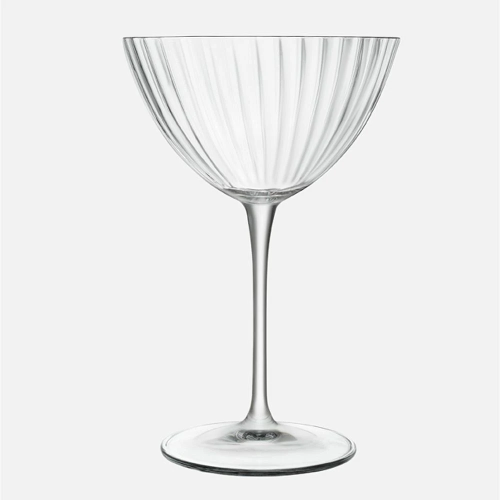 Ensemble de 4 verres à martini « Optica » par Luigi Bormioli