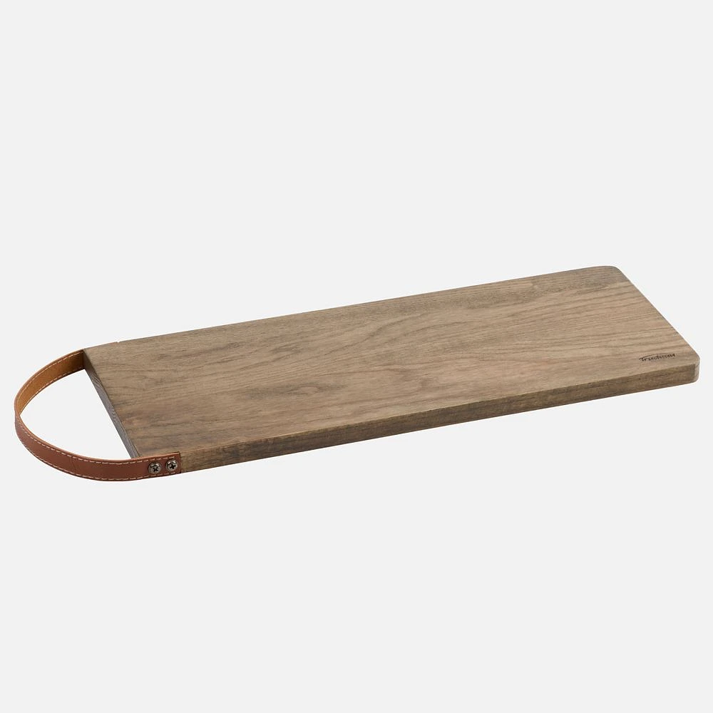 Cheese Board with Leather Handle by Trudeau