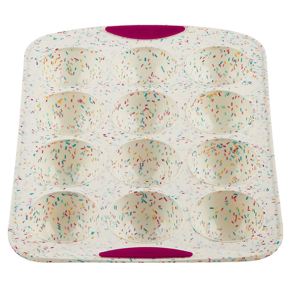 Trudeau Confetti Silicone 12 Dome Cake Pan