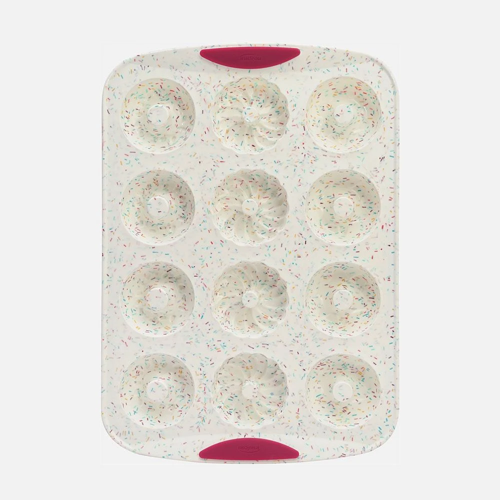 Trudeau Confetti 12-Count Donut Pan