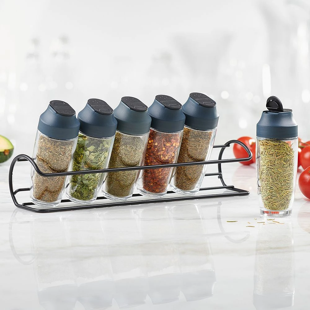 Trudeau Horizontal 6 Bottle Spice Rack