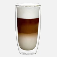 Set of 2 Caffè Double Wall High Ball Glasses by Trudeau