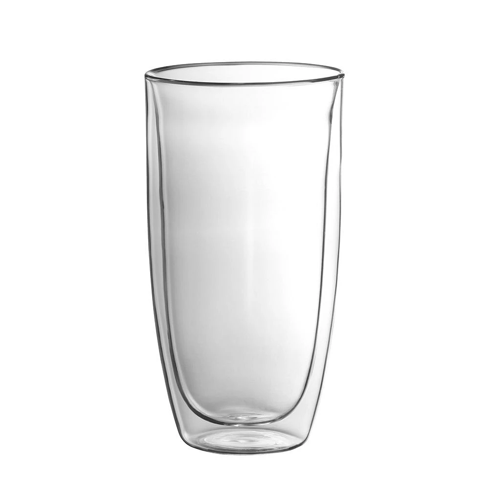 Set of 2 Caffè Double Wall High Ball Glasses by Trudeau