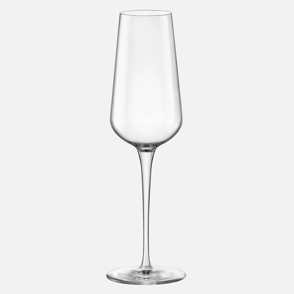 Inalto Uno Set of 6 Champagne Flutes by Bormioli Rocco