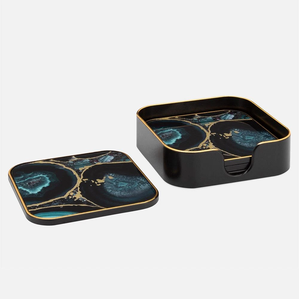 Set of 4 Agate Coasters