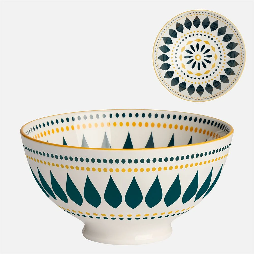Kiri Petal Dot Daisy Bowl 6" by Torre & Tagus
