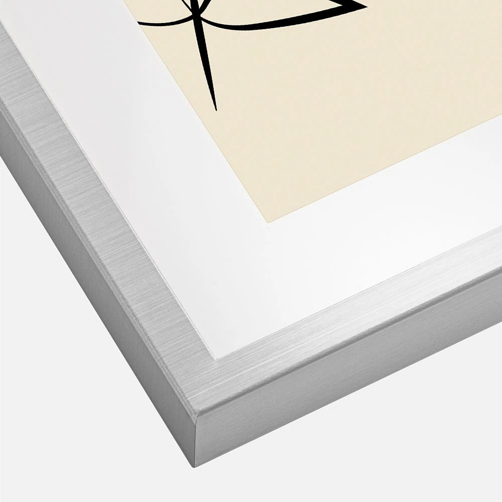 Satin Brushed Metal Frame, 5" x 7" - Silver 