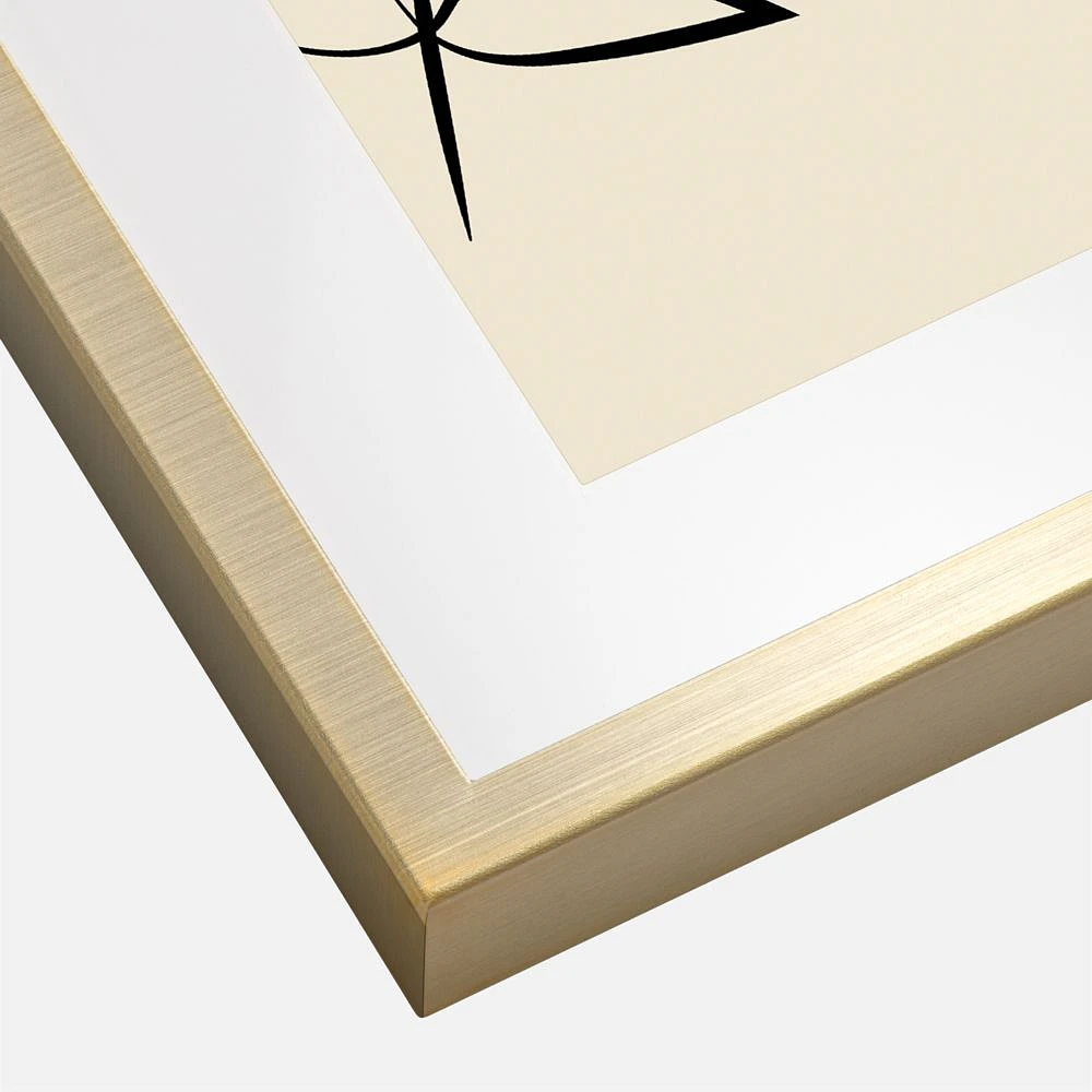 Satin Brushed Metal Frame, 5" x 7" - Gold