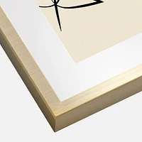 Satin Brushed Metal Frame, 5" x 7" - Gold