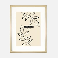 Satin Brushed Metal Frame, 5" x 7" - Gold