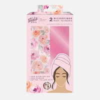 Set of 2 Hair Towels - Floral