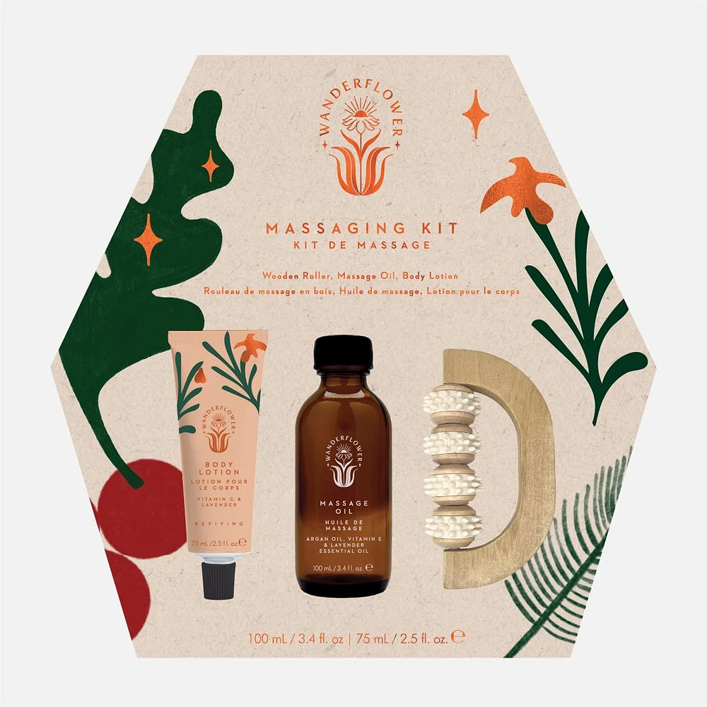 Wanderflower Massage Kit, 3 Piece