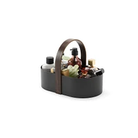 Bellwood Bathroom Caddy - Black/Walnut