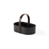 Bellwood Bathroom Caddy - Black/Walnut