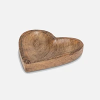 Abbott Small Wood Heart Plate 8"