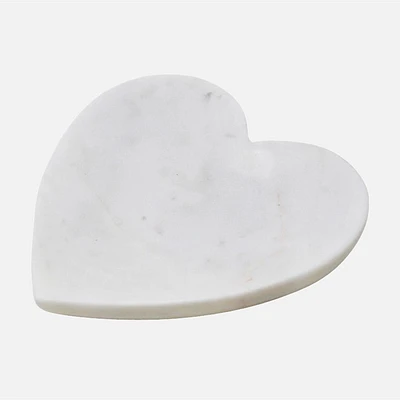 Nosalgia Soapdish Heart - White Marbre 